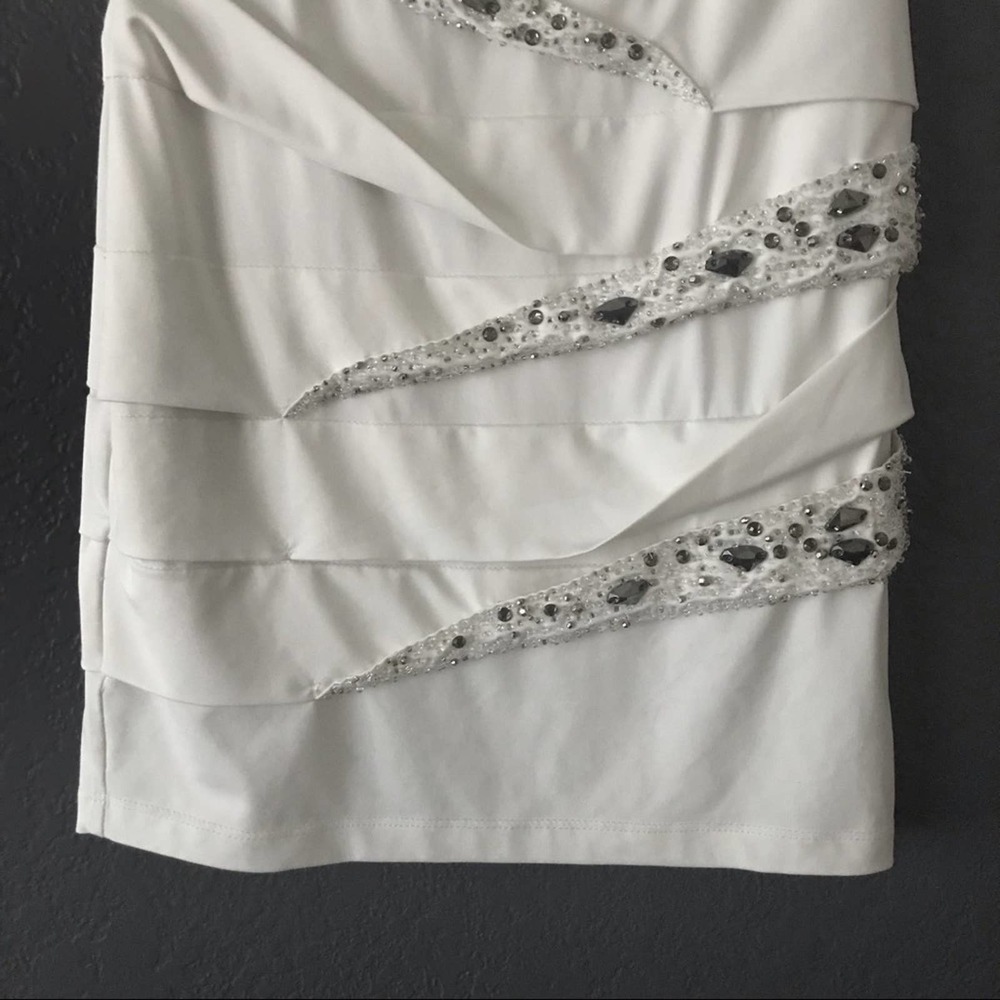 14. Nikibiki Embellish Strapless Mini Dress S - Picture 4 of 7